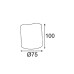 Διακοσμητικό λευκό κερί 1LED μπαταρίες (2xAA) και ΟΝ/ΟFF IR τηλεχειριστήριο θερμό λευκό IP20 φ7.5x10cm | Aca Lighting | F0711514